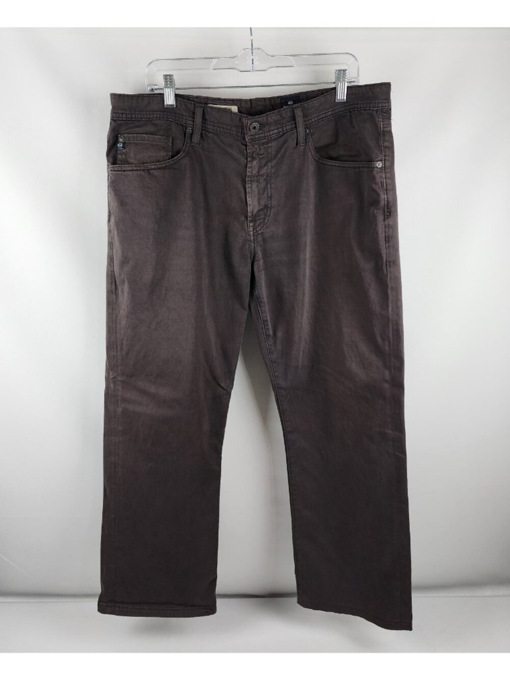 Adriano Goldschmied AG Jeans Mens 36x28 Brown The Protege Straight Leg Denim USA